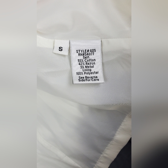 CABI Artist Coat Shawl Notched Collar 3/4 Sleeve Button Down Blazer Size S - Picture 9 of 12